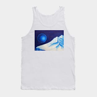 Oil Painting - a Study in Blue and White 1990 Tank Top